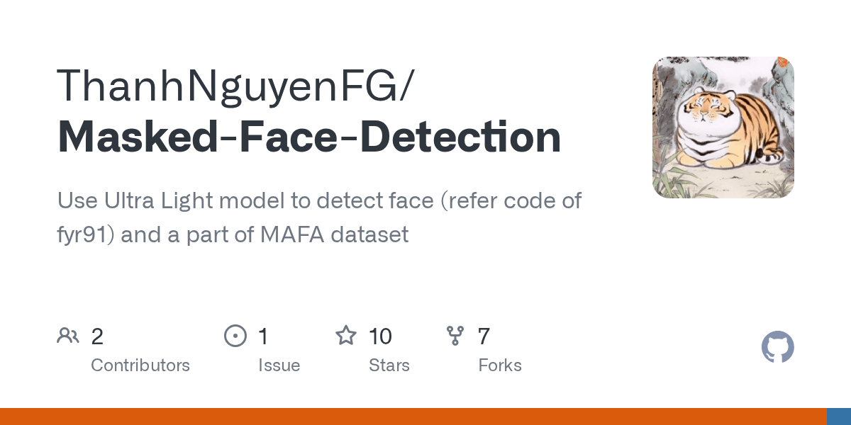 GitHub ThanhNguyenFG/MaskedFaceDetection Use Ultra Light model to detect face (refer code
