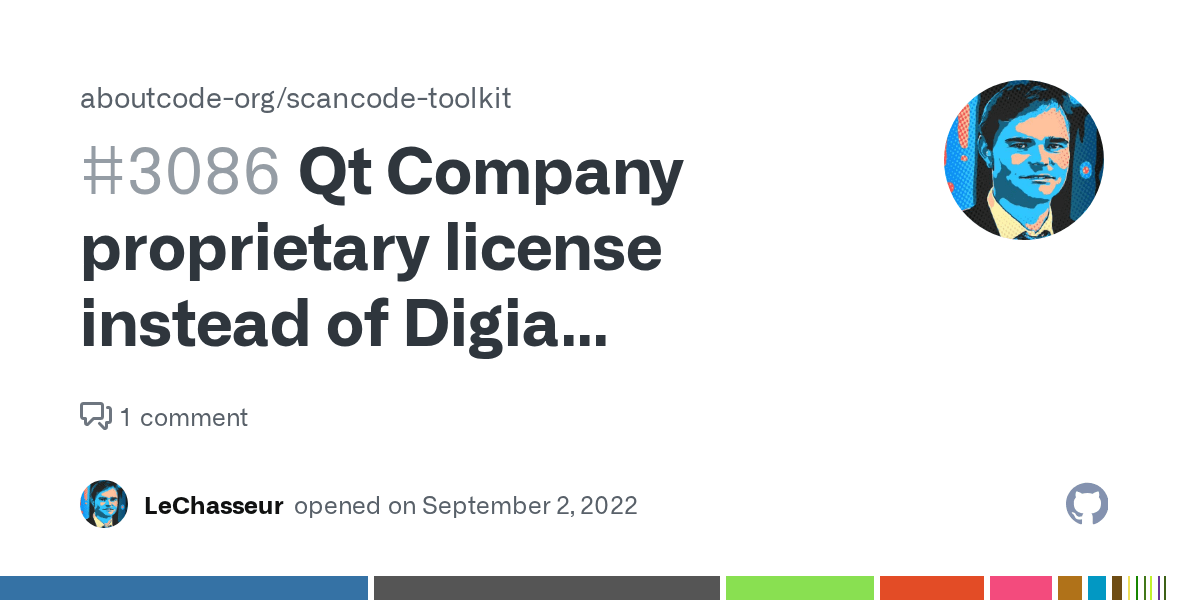 Qt Company proprietary license instead of Digia proprietary license for