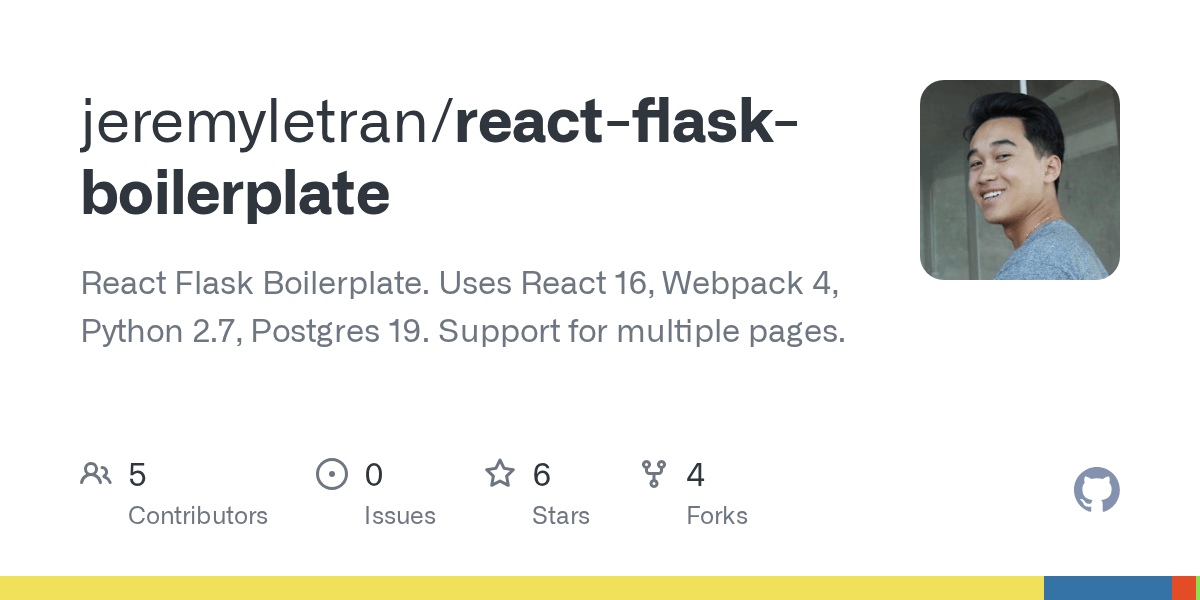 GitHub jeremyletran/reactflaskboilerplate React Flask Boilerplate