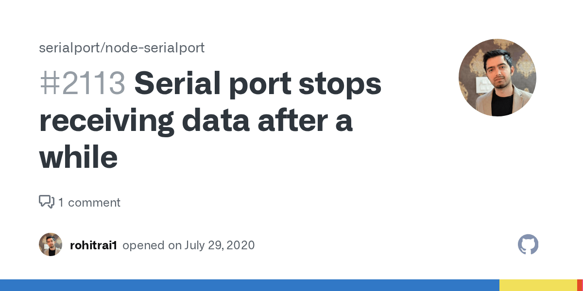 Serial port stops receiving data after a while · Issue 2113