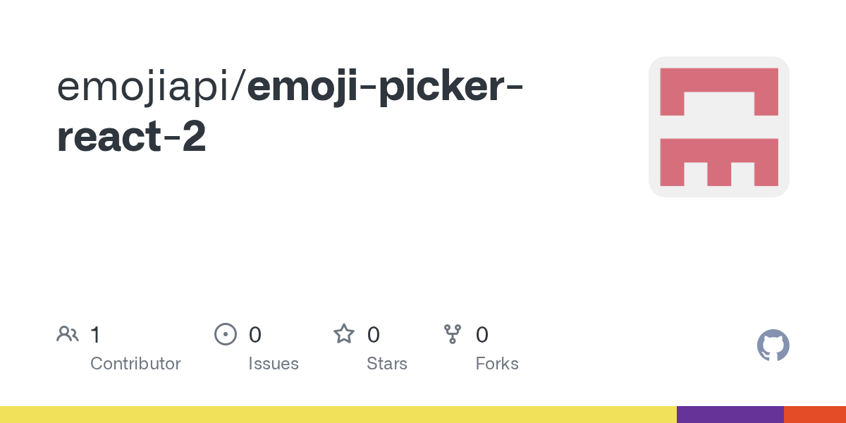 GitHub emojiapi/emojipickerreact2