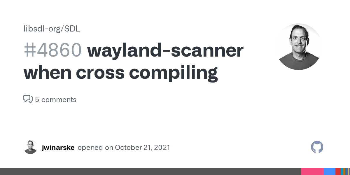 waylandscanner when cross compiling · Issue 4860 ·