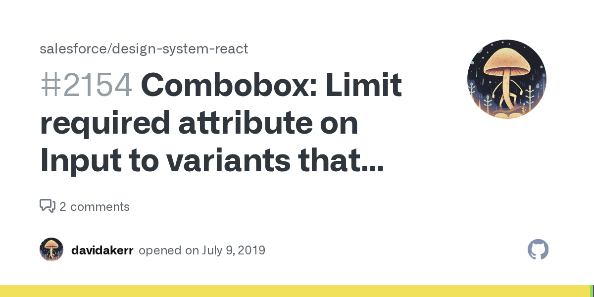 Combobox Limit required attribute on Input to variants that give input a value · Issue 2154