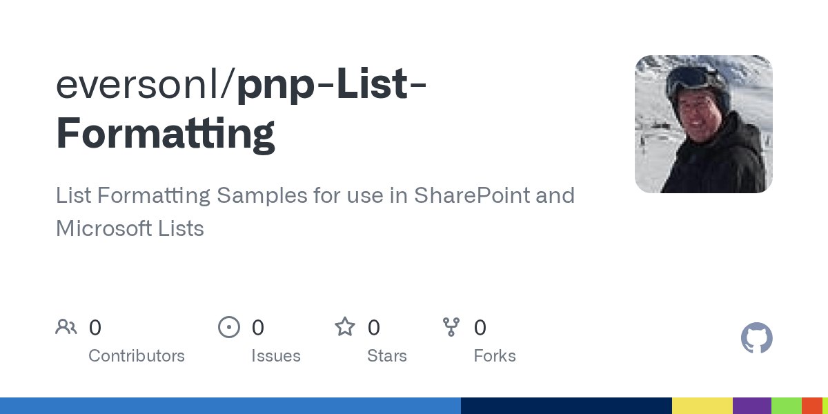 GitHub eversonl/pnpListFormatting List Formatting Samples for use