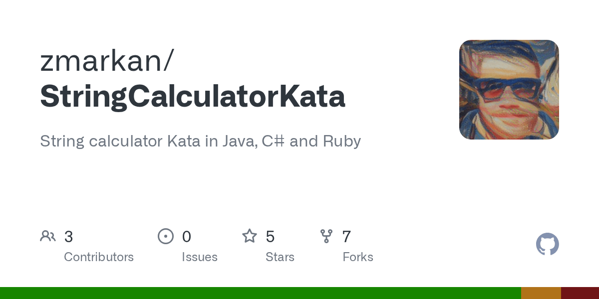GitHub zmarkan/StringCalculatorKata String calculator Kata in Java