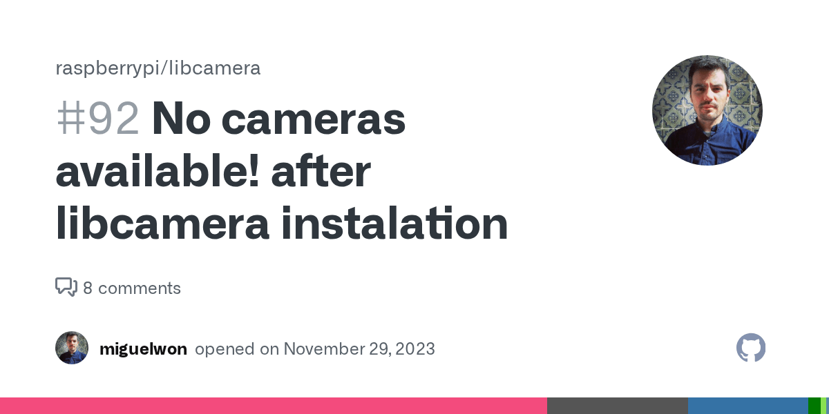 No cameras available! after libcamera instalation · Issue 92