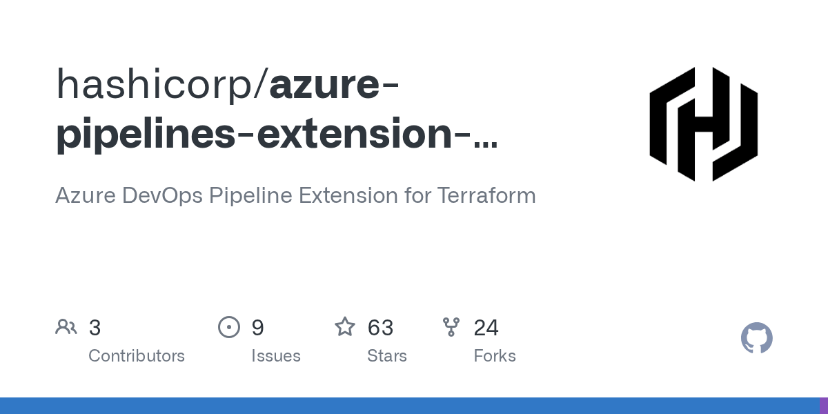 GitHub hashicorp/azurepipelinesextensionterraform Azure DevOps