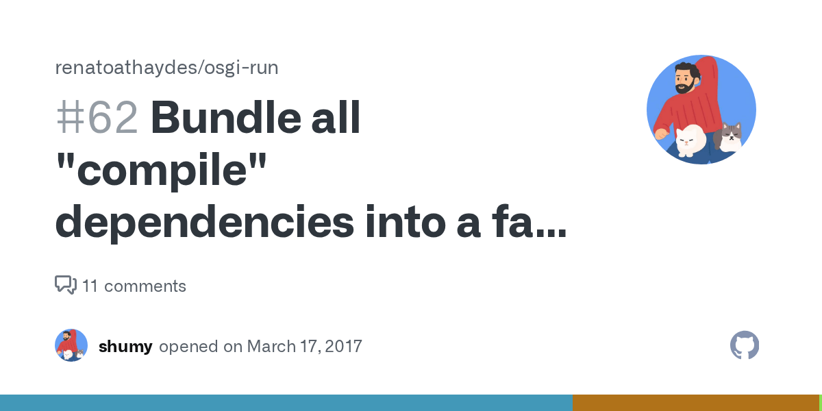 Bundle all dependencies into a fat jar bundle · Issue 62