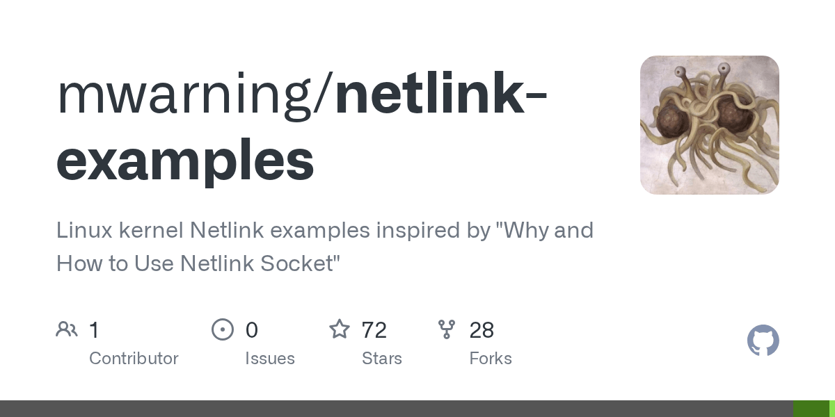 GitHub Linux kernel Netlink examples