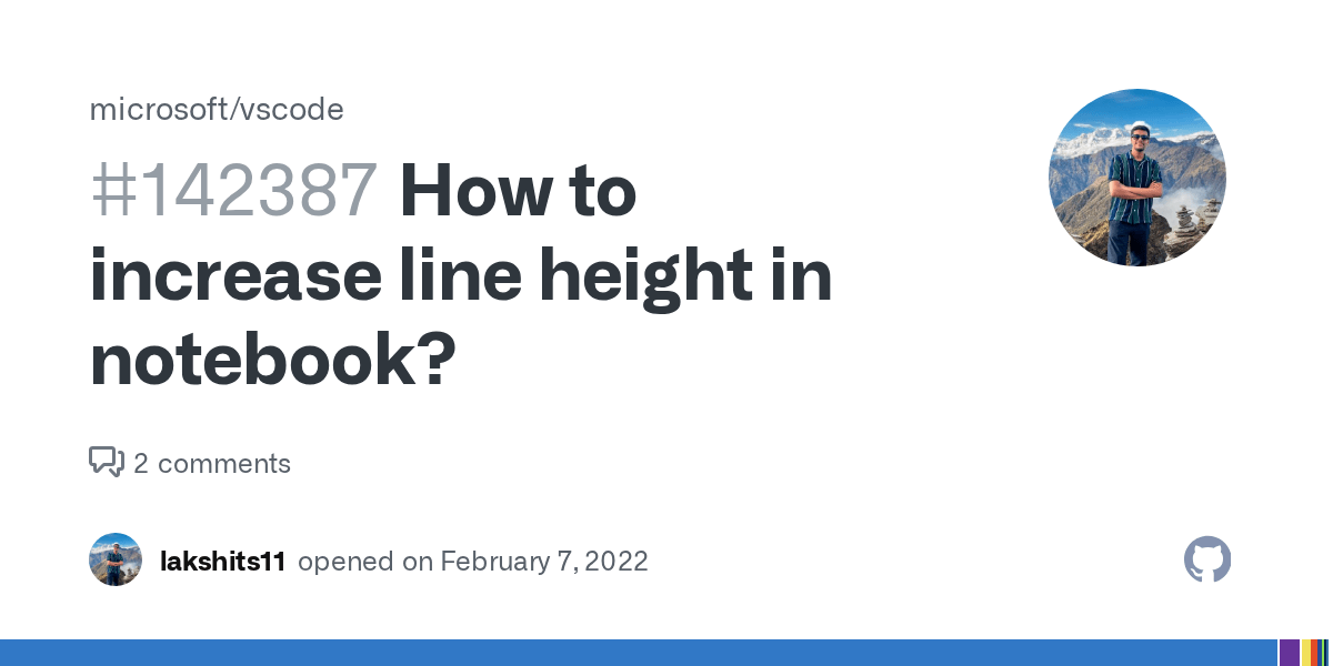 How to increase line height in notebook? · Issue 142387