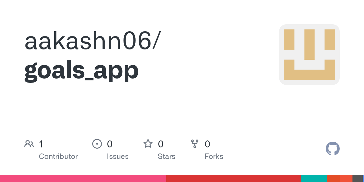 GitHub aakashn06/goals_app