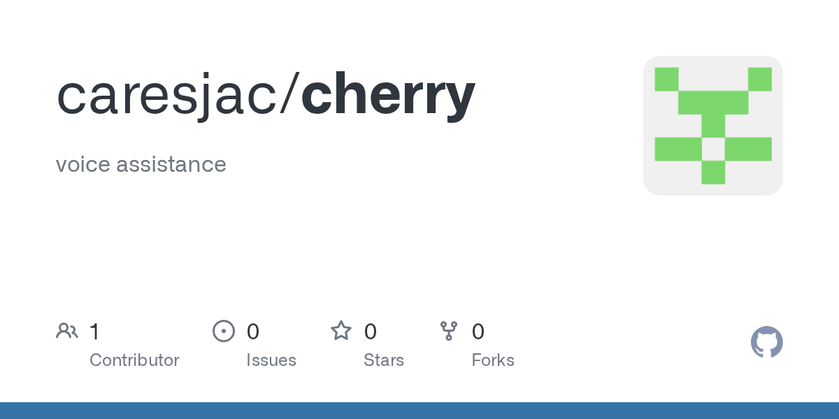 GitHub caresjac/cherry voice assistance