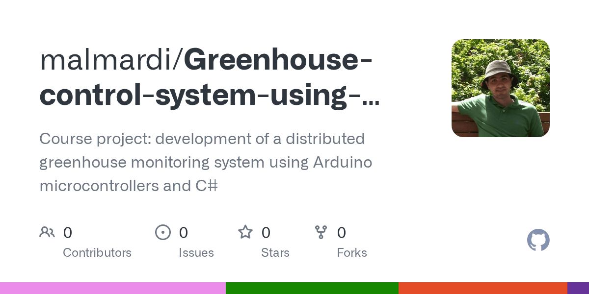 GitHub malmardi/GreenhousecontrolsystemusingArduinomicrocontrollers Course project