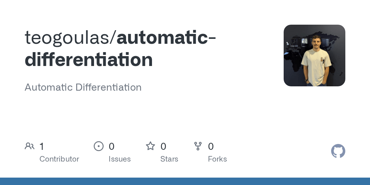 GitHub teogoulas/automaticdifferentiation Automatic Differentiation
