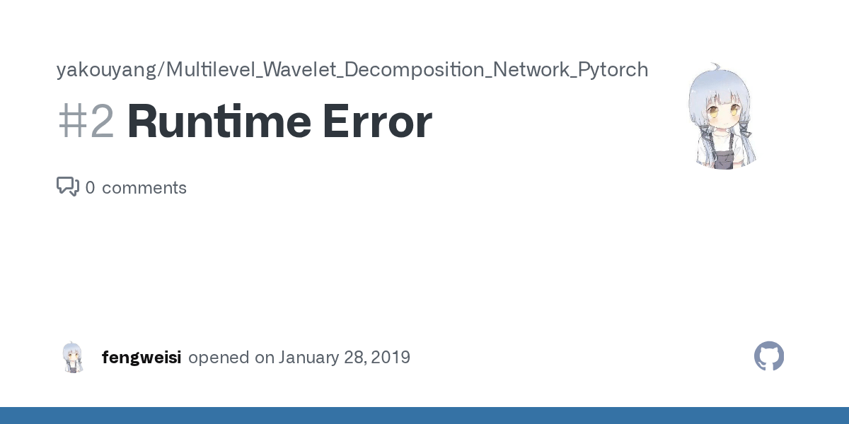 Runtime Error · Issue 2 ·