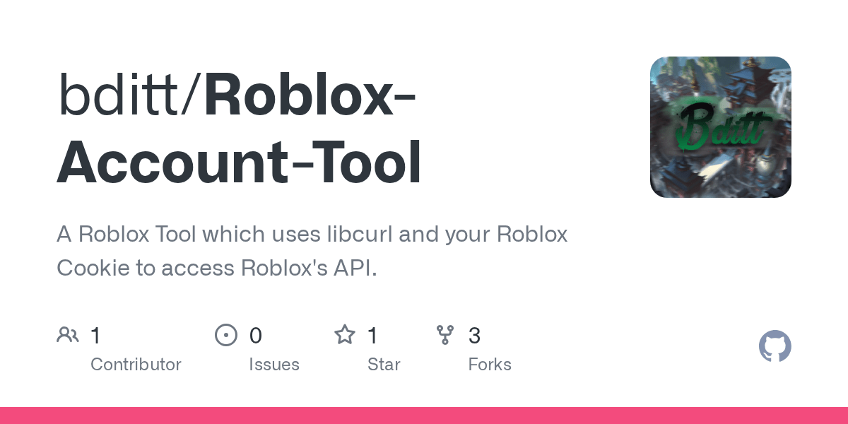 GitHub bditt/RobloxAccountTool A Roblox Tool which uses libcurl