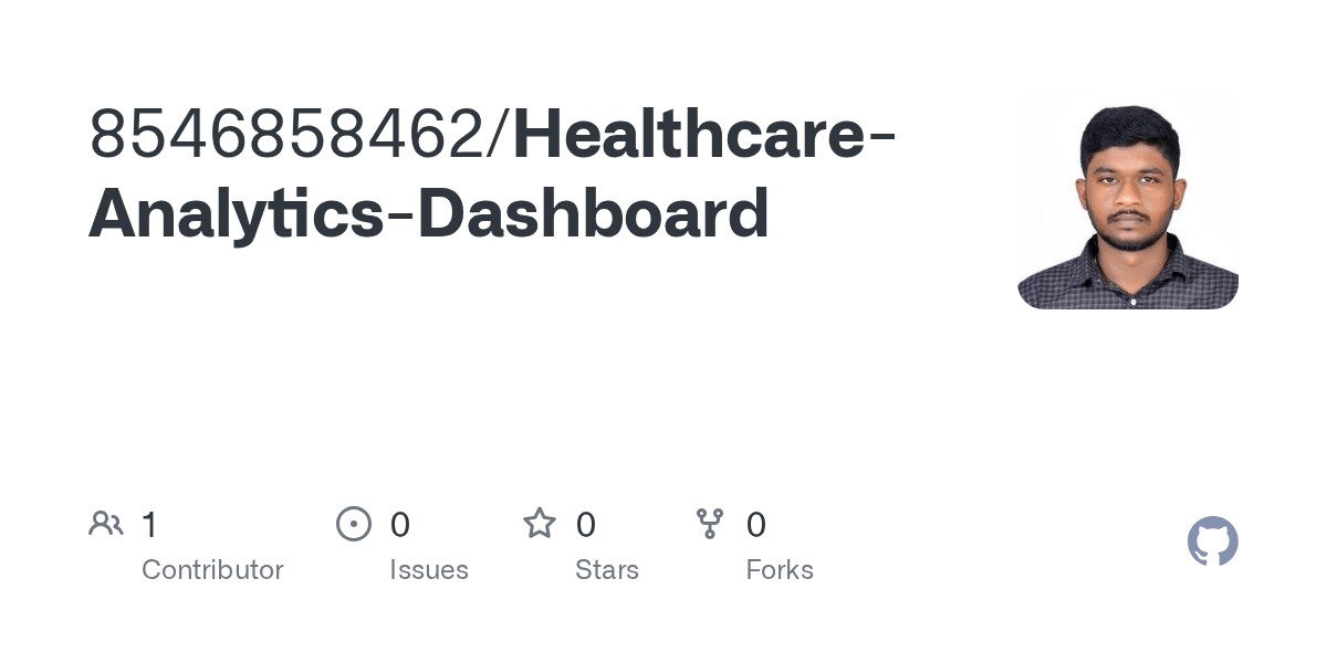 GitHub 8546858462/HealthcareAnalyticsDashboard