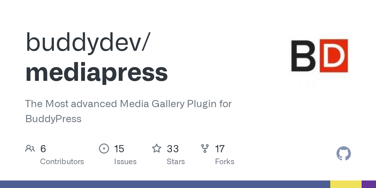 GitHub buddydev/mediapress The Most advanced Media Gallery Plugin