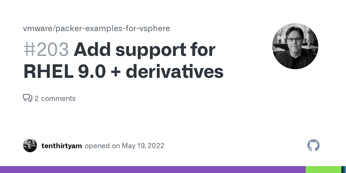 Add support for RHEL 9.0 + derivatives · Issue 203 · vmwaresamples