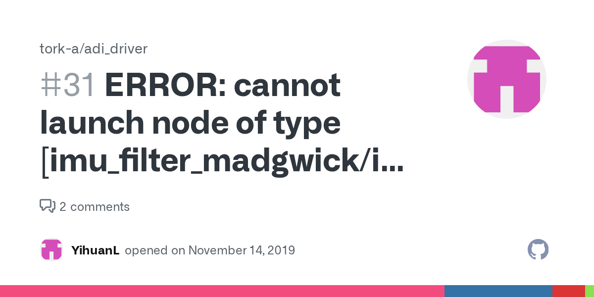 ERROR cannot launch node of type [imu_filter_madgwick/imu_filter_node