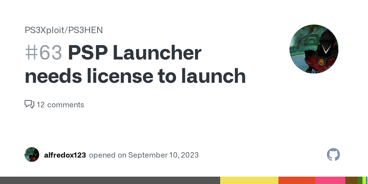 PSP Launcher needs license to launch · Issue 63 · PS3Xploit/PS3HEN