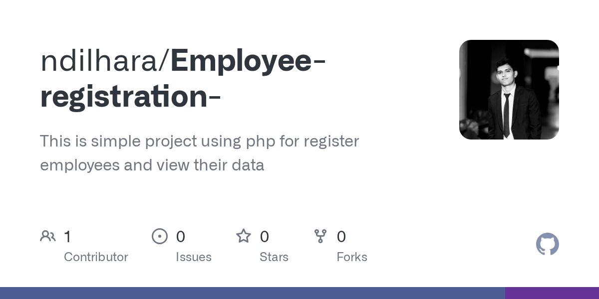 GitHub ndilhara/Employeeregistration This is simple project using