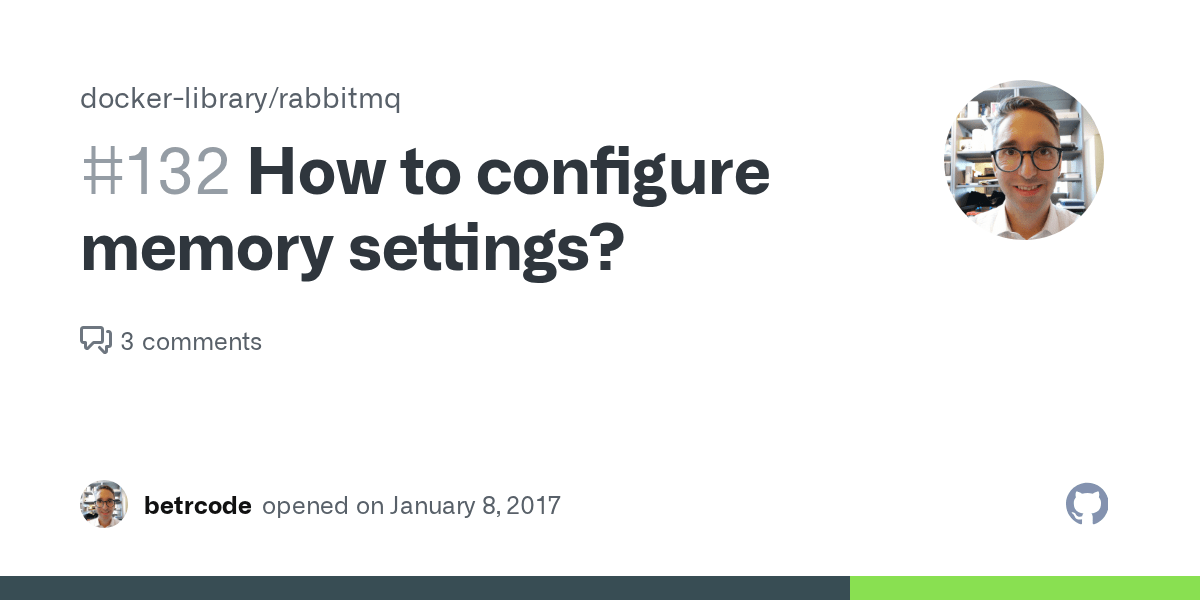 How to configure memory settings? · Issue 132 · docker
