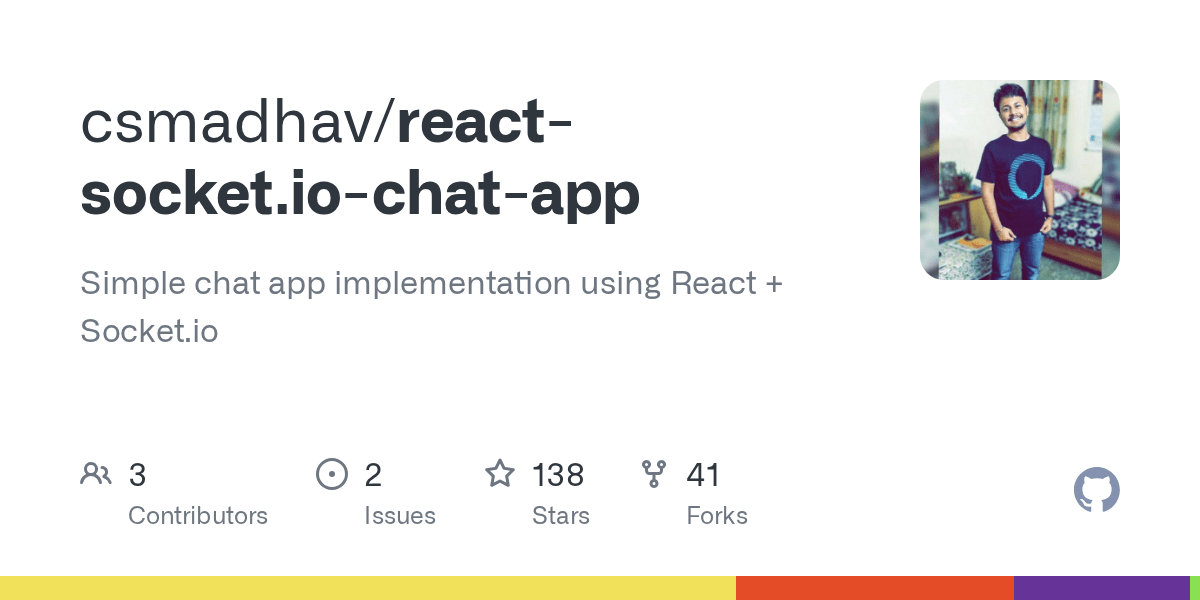 GitHub csmadhav/reactsocket.iochatapp Simple chat app