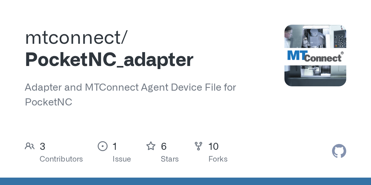 GitHub mtconnect/PocketNC_adapter Adapter and MTConnect Agent Device