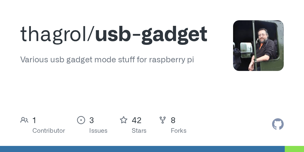 GitHub thagrol/usbgadget Various usb gadget mode stuff for raspberry pi