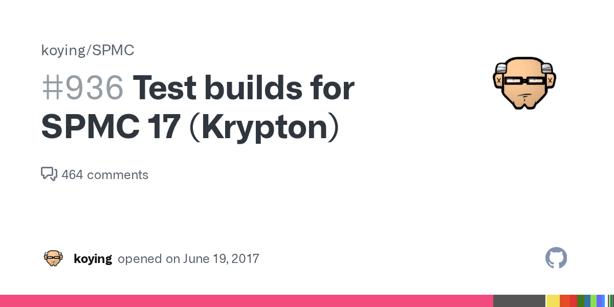 Test builds for SPMC 17 (Krypton) · Issue 936 · koying/SPMC · GitHub