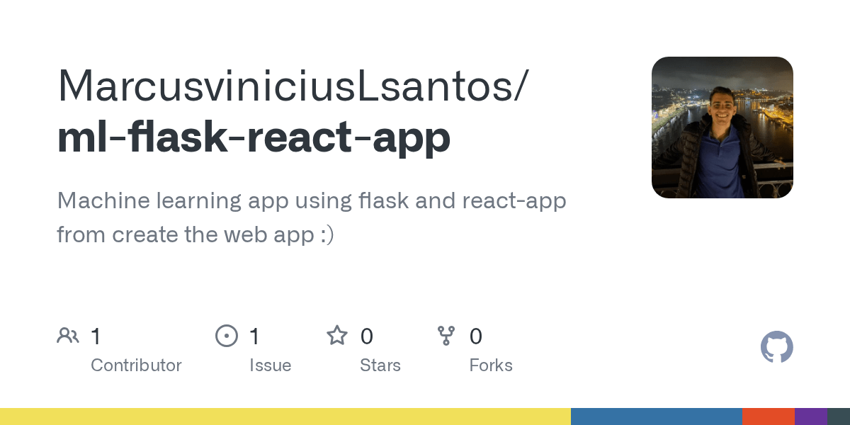 GitHub MarcusviniciusLsantos/mlflaskreactapp Machine learning app