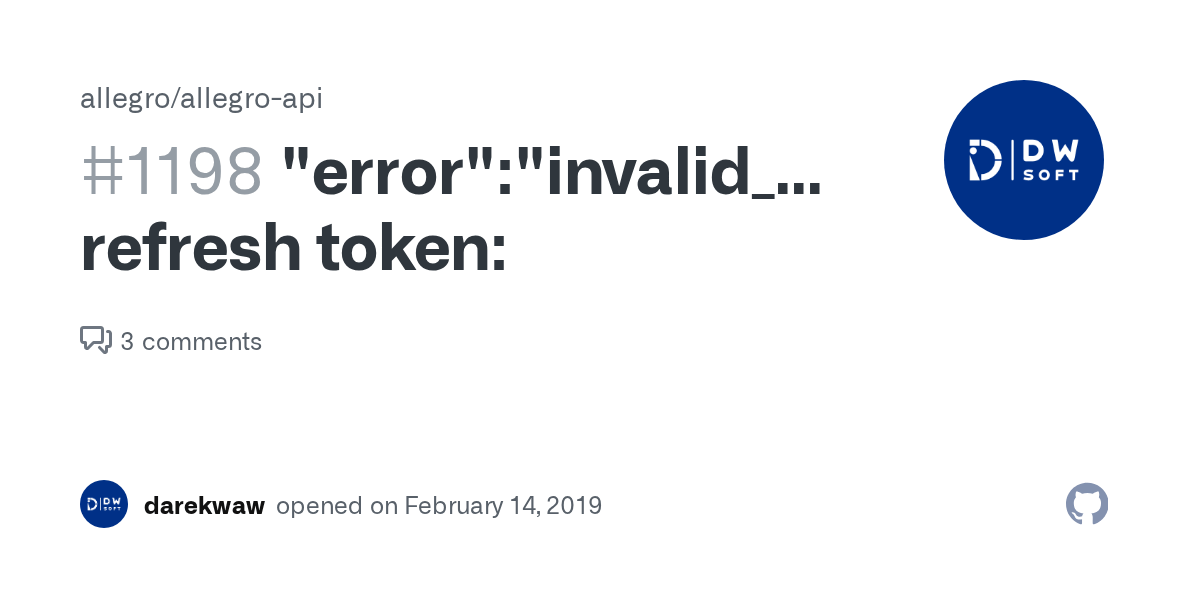 "error""invalid_grant","error_description""Invalid refresh token