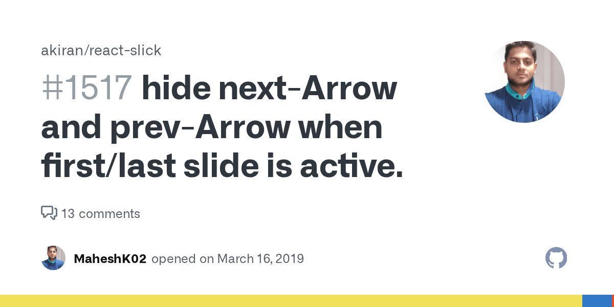 hide nextArrow and prevArrow when first/last slide is active. · Issue
