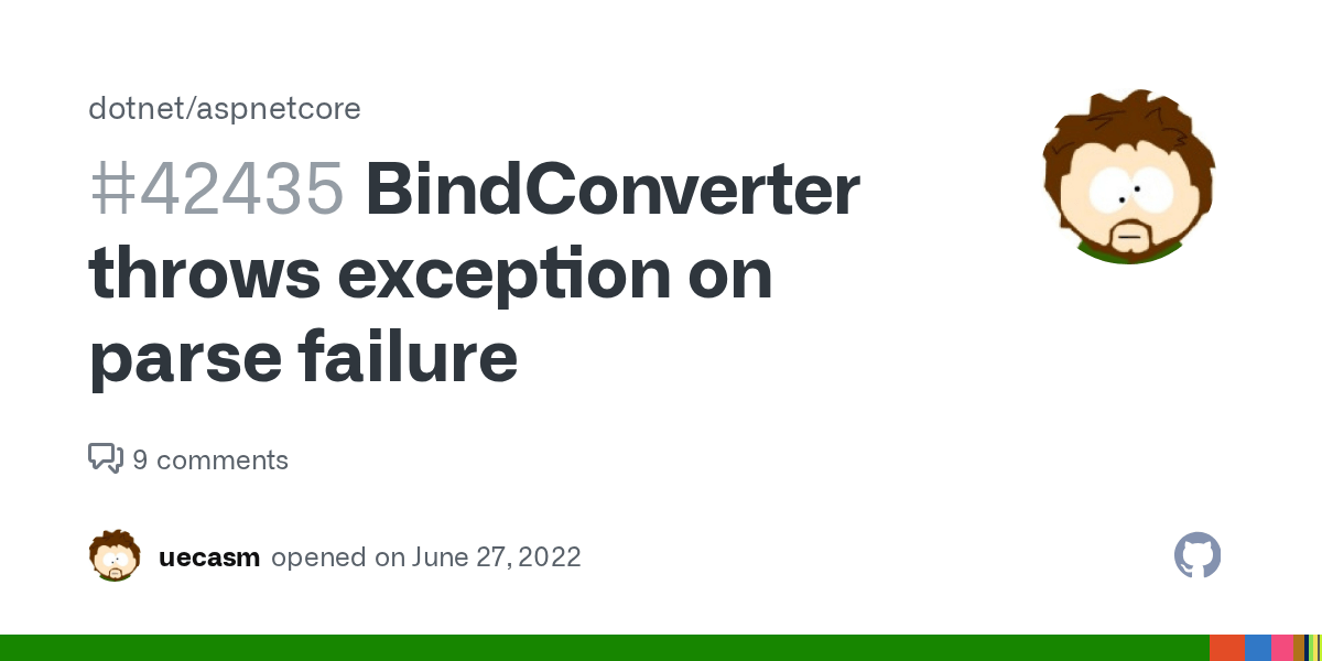 BindConverter throws exception on parse failure · Issue 42435 ·