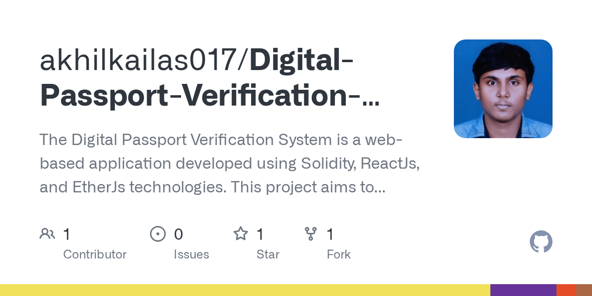 GitHub akhilkailas017/DigitalPassportVerificationSystemUsing