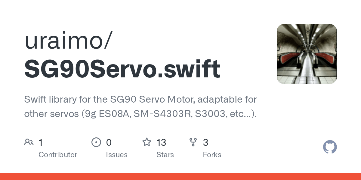 GitHub uraimo/SG90Servo.swift Swift library for the SG90 Servo Motor, adaptable for other