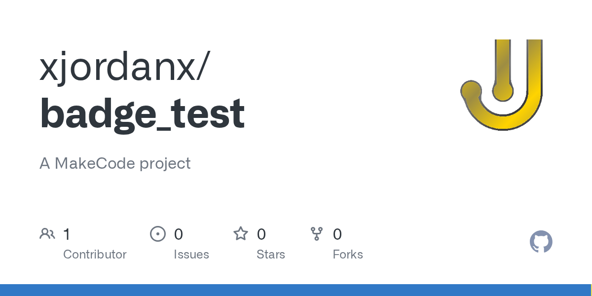 GitHub xjordanx/badge_test A MakeCode project