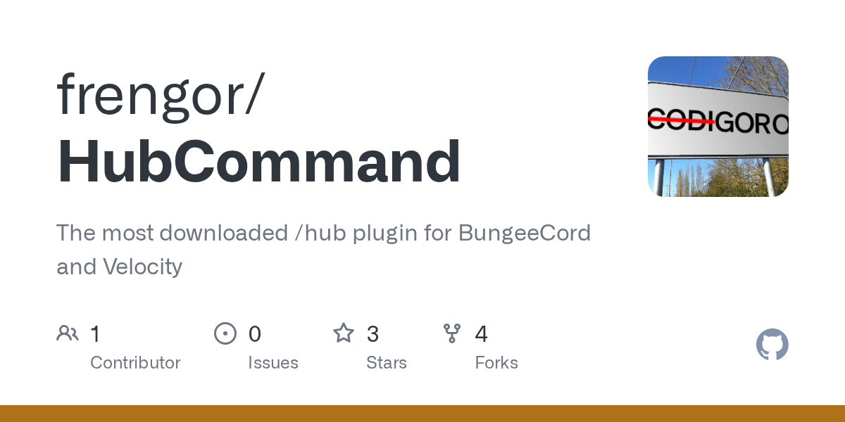 GitHub Simple /hub command for bungeecord