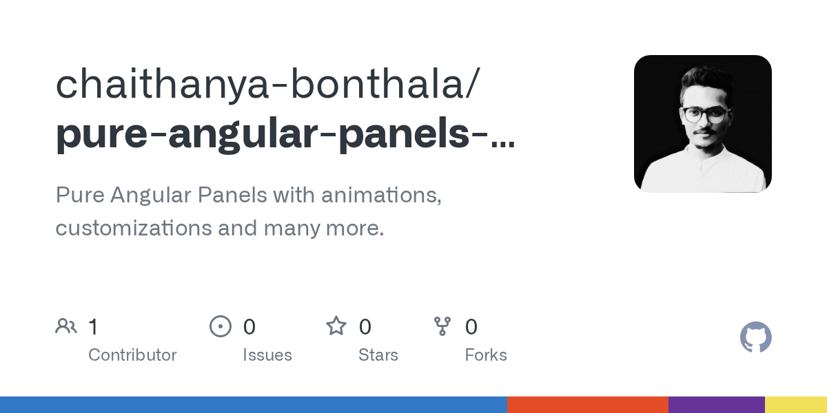 GitHub chaithanyabonthala/pureangularpanelswithanimation Pure