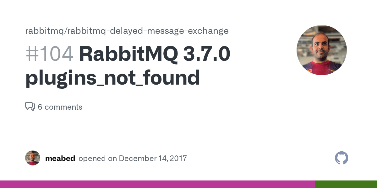 RabbitMQ 3.7.0 plugins_not_found · Issue 104 · rabbitmq/rabbitmq