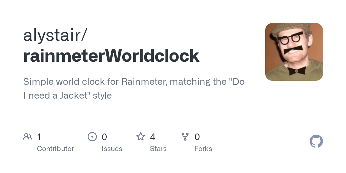 GitHub alystair/rainmeterWorldclock Simple world clock for Rainmeter