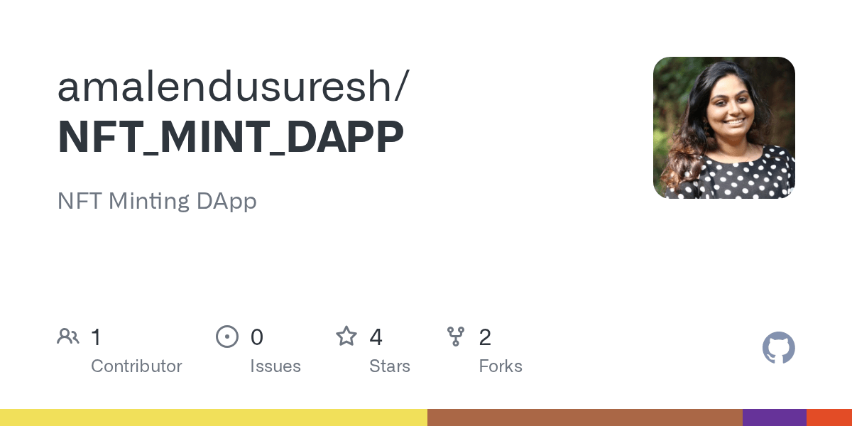 GitHub amalendusuresh/NFT_MINT_DAPP NFT Minting DApp