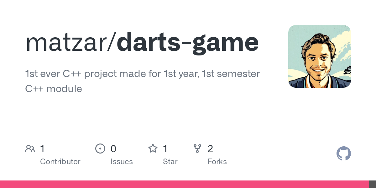 GitHub matzar/dartsgame 1st ever C++ project made for 1st year, 1st