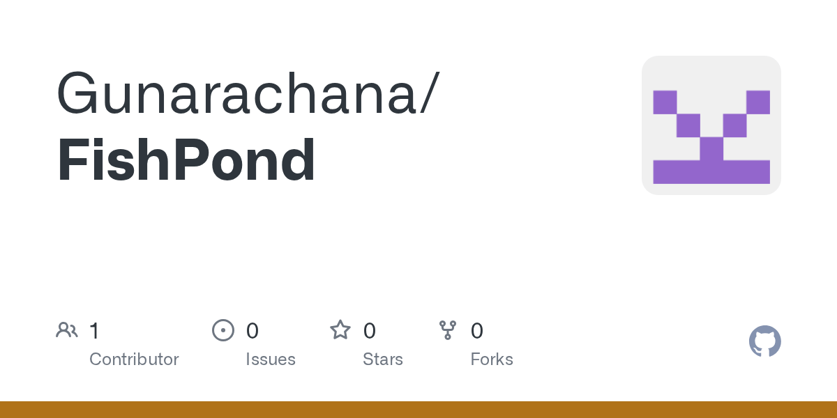 GitHub Gunarachana/FishPond