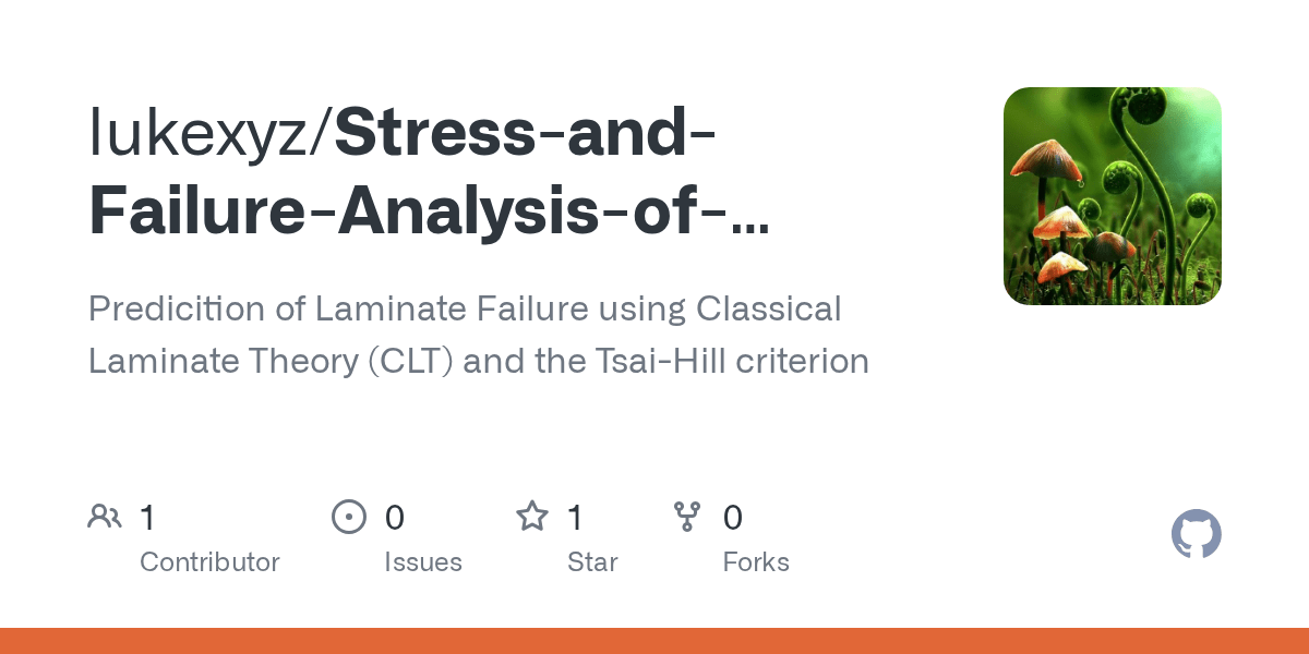 GitHub lukexyz/StressandFailureAnalysisofMultidirectional