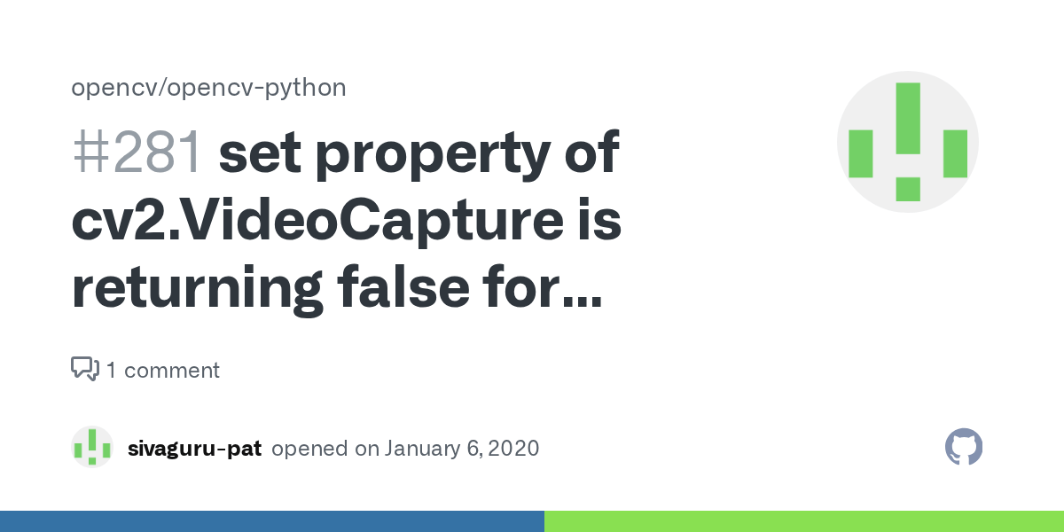set property of cv2.VideoCapture is returning false for cv2.CAP_PROP
