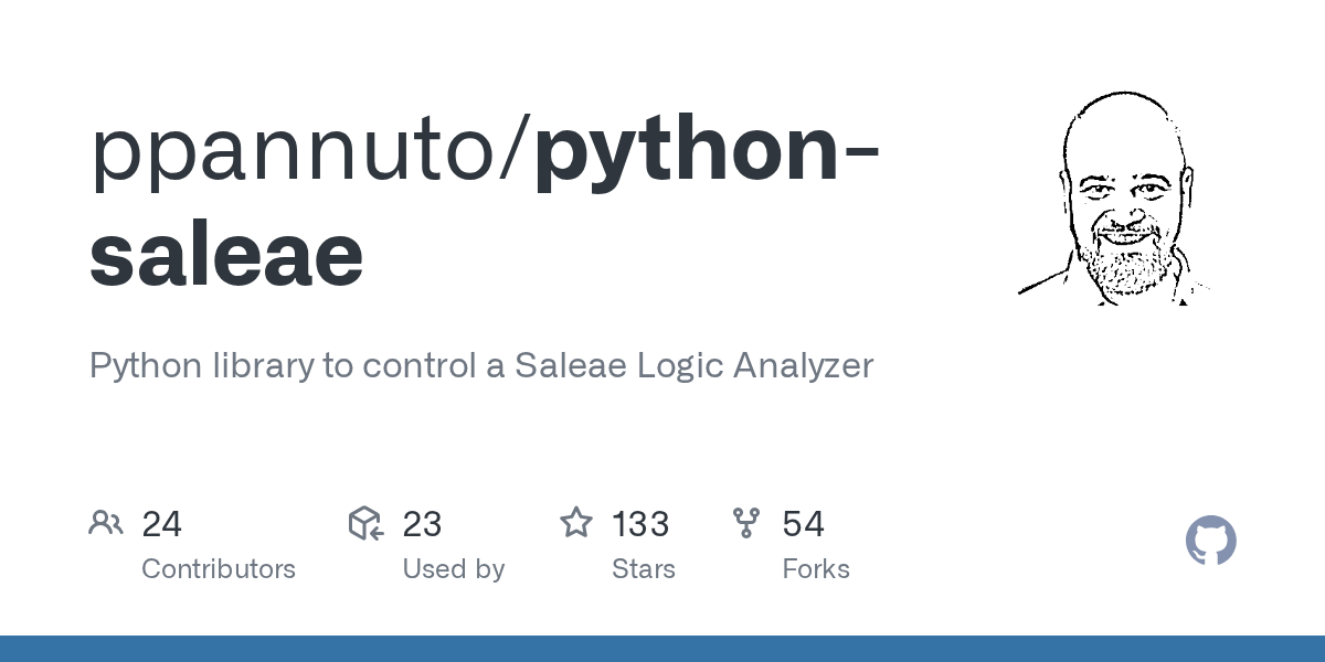 GitHub ppannuto/pythonsaleae Python library to control a Saleae