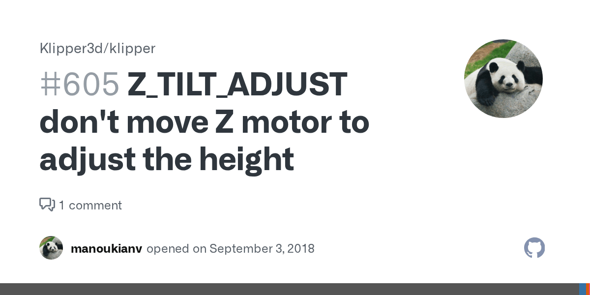 Z_TILT_ADJUST don't move Z motor to adjust the height · Issue 605