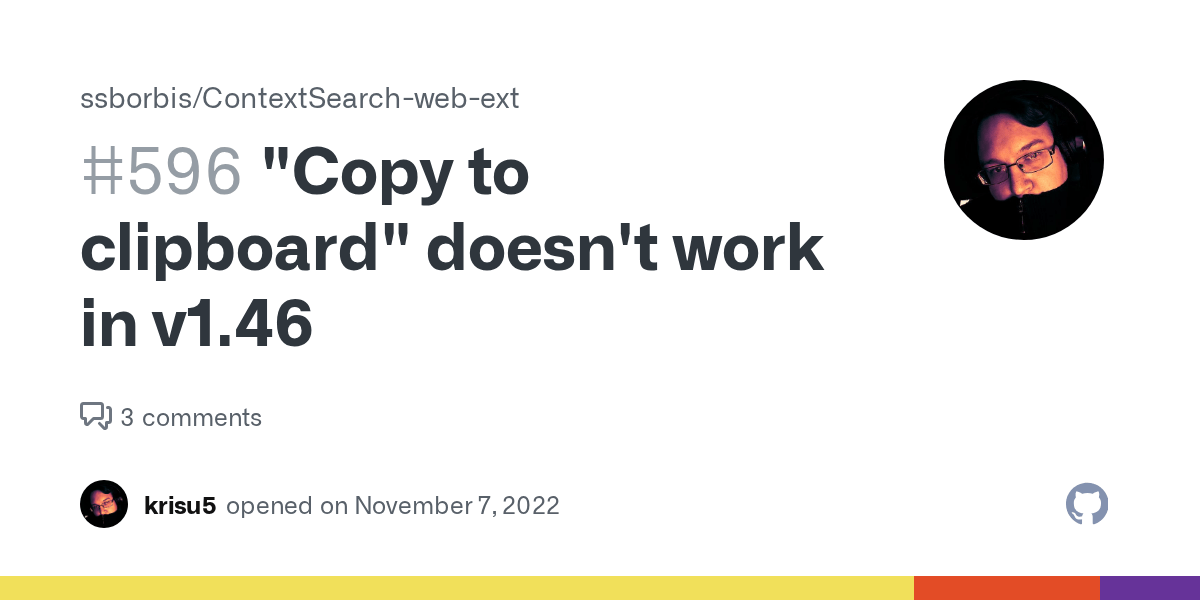 "Copy to clipboard" doesn't work in v1.46 · Issue 596 · ssborbis